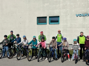 Foto-Radfahrprüfung Volksschule - Training mit URC